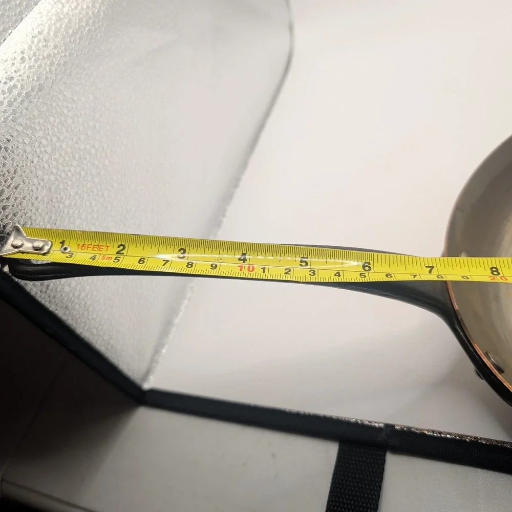 VTG Baumalu Frying Pan 8in Copper Tin Lined Skillet Cast Iron Handle France